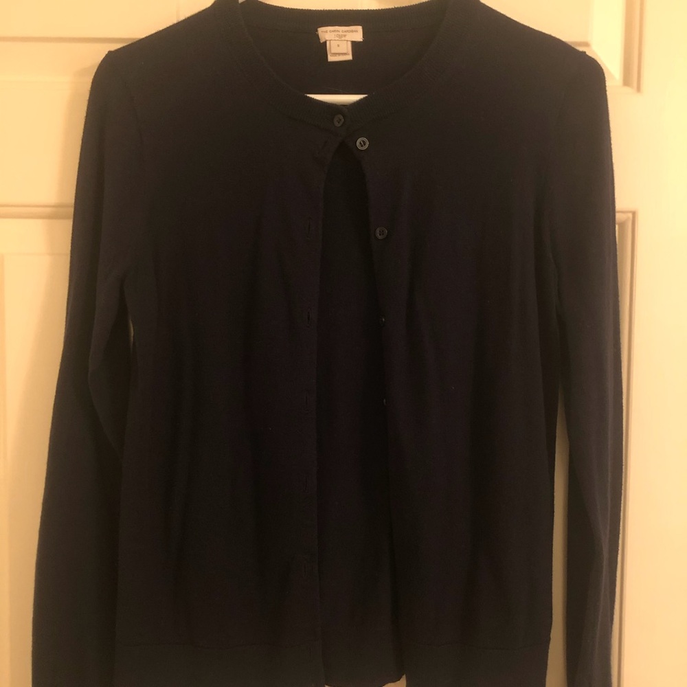 JCrew navy cardi